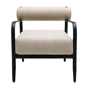 Modern European furniture - Black Aluminum Outdoor Accent Chair - www.oroa.com