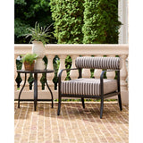 Modern European furniture - Black Aluminum Outdoor Accent Chair - www.oroa.com