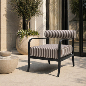   Black Aluminum Outdoor Accent Chair | Oroa.com