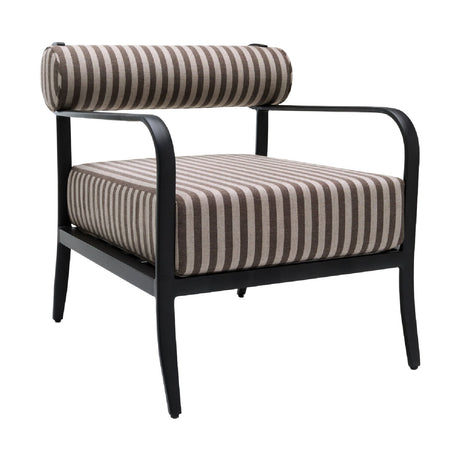 Modern European furniture - Black Aluminum Outdoor Accent Chair - www.oroa.com