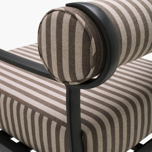  Black Aluminum Outdoor Accent Chair | Oroa.com