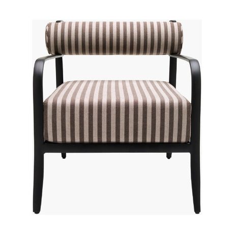 Modern European furniture - Black Aluminum Outdoor Accent Chair - www.oroa.com