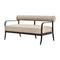 Modern European furniture - Black Aluminum Outdoor Loveseat - www.oroa.com