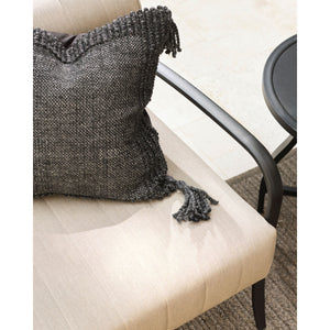   Modern European furniture - Black Aluminum Outdoor Loveseat - www.oroa.com | Oroa.com