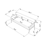 Modern European furniture - Black Aluminum Outdoor Sofa - www.oroa.com