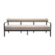 Modern European furniture - Black Aluminum Outdoor Sofa - www.oroa.com