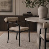 Modern European furniture - Black Aluminum Outdoor Dining Chair - www.oroa.com