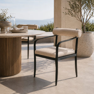   Modern European furniture - Black Aluminum Outdoor Dining Chair - www.oroa.com | Oroa.com