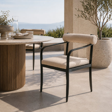   Modern European furniture - Black Aluminum Outdoor Dining Chair - www.oroa.com | Oroa.com