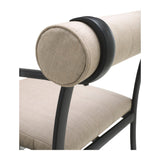 Modern European furniture - Black Aluminum Outdoor Dining Chair - www.oroa.com
