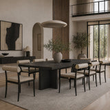 Modern European furniture - Black Aluminum Outdoor Dining Chairs (2) - www.oroa.com