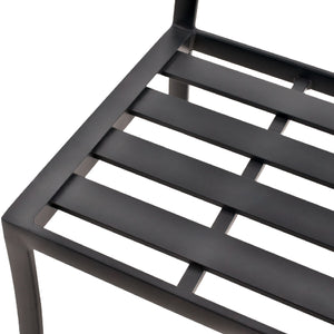   Modern European furniture - Black Aluminum Outdoor Dining Chairs (2) - www.oroa.com | Oroa.com
