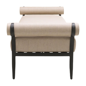   Black Aluminum Outdoor Bench | Oroa.com