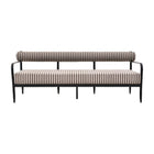 Modern European furniture - Black Aluminum Outdoor Sofa - www.oroa.com