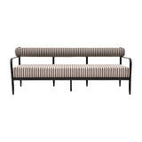 Modern European furniture - Black Aluminum Outdoor Sofa - www.oroa.com