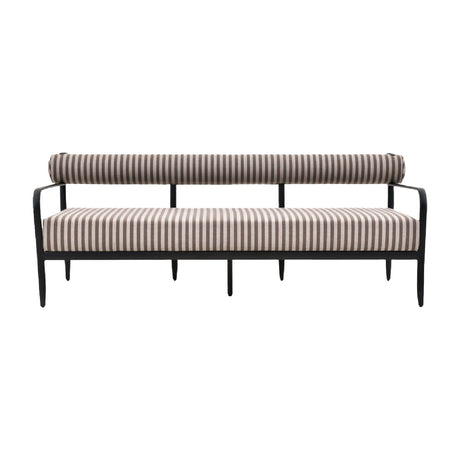Modern European furniture - Black Aluminum Outdoor Sofa - www.oroa.com