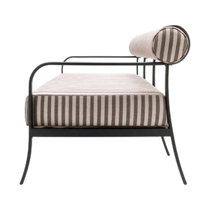   Modern European furniture - Black Aluminum Outdoor Sofa - www.oroa.com | Oroa.com