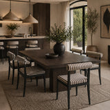 Modern European furniture - Black Aluminum Outdoor Dining Chairs (2) - www.oroa.com