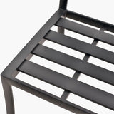 Modern European furniture - Black Aluminum Outdoor Dining Chairs (2) - www.oroa.com