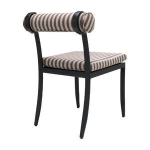   Modern European furniture - Black Aluminum Outdoor Dining Chairs (2) - www.oroa.com | Oroa.com