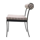 Modern European furniture - Black Aluminum Outdoor Dining Chairs (2) - www.oroa.com