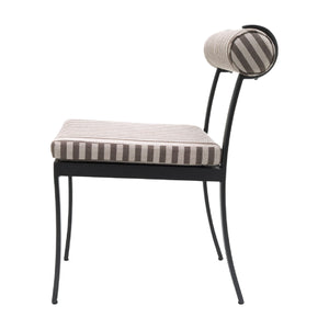   Modern European furniture - Black Aluminum Outdoor Dining Chairs (2) - www.oroa.com | Oroa.com