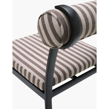 Modern European furniture - Black Aluminum Outdoor Dining Chairs (2) - www.oroa.com