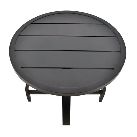 Modern European furniture - Black Aluminum Outdoor End Table - www.oroa.com