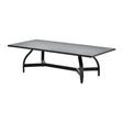 Modern European furniture - Black Aluminum Outdoor Coffee Table - www.oroa.com