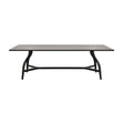Modern European furniture - Black Aluminum Outdoor Dining Table - www.oroa.com