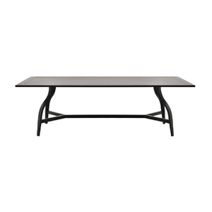   Modern European furniture - Black Aluminum Outdoor Dining Table - www.oroa.com | Oroa.com