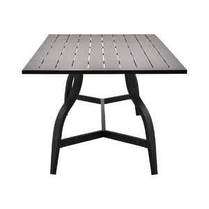   Modern European furniture - Black Aluminum Outdoor Dining Table - www.oroa.com | Oroa.com