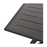 Modern European furniture - Black Aluminum Outdoor Dining Table - www.oroa.com
