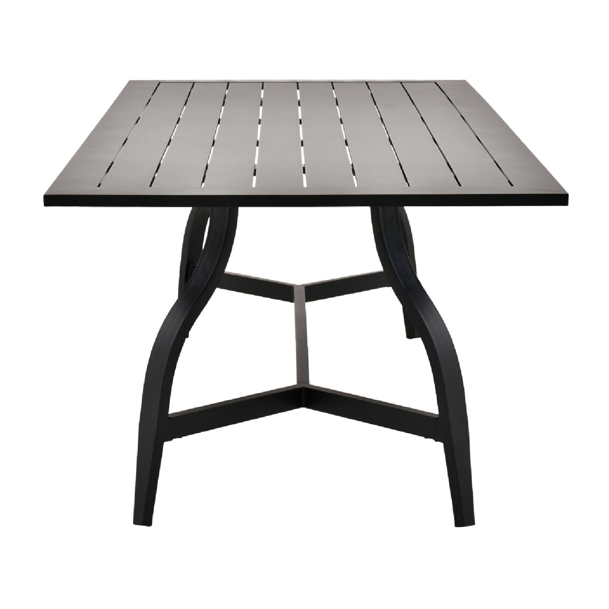   Modern European furniture - Black Aluminum Outdoor Dining Table - www.oroa.com | Oroa.com