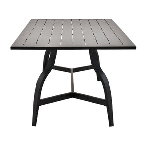   Modern European furniture - Black Aluminum Outdoor Dining Table - www.oroa.com | Oroa.com