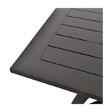 Modern European furniture - Black Aluminum Outdoor Dining Table - www.oroa.com