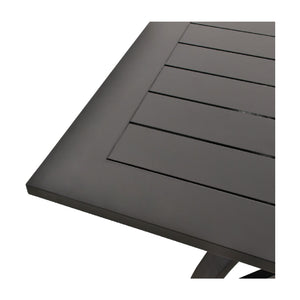   Modern European furniture - Black Aluminum Outdoor Dining Table - www.oroa.com | Oroa.com