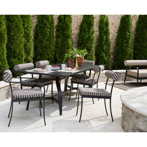   Modern European furniture - Black Aluminum Outdoor Dining Table - www.oroa.com | Oroa.com