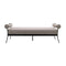 Modern European furniture - Black Aluminum Outdoor Bench - www.oroa.com