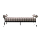 Modern European furniture - Black Aluminum Outdoor Bench - www.oroa.com
