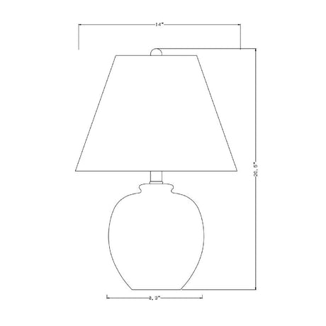 Modern European furniture - Gray Ceramic Accent Table Lamp - www.oroa.com