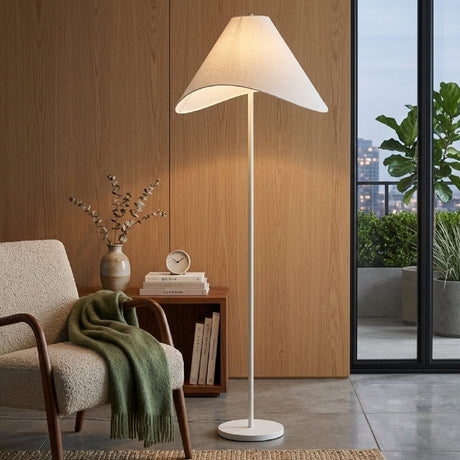 Modern European furniture - Cotton Shade Accent Floor Lamp - www.oroa.com