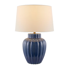Modern European furniture - Blue Ceramic Accent Table Lamp - www.oroa.com