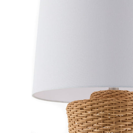 Modern European furniture - Rattan Woven Accent Table Lamp - www.oroa.com