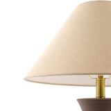 Modern European furniture - Antique Brown Ceramic Table Lamp - www.oroa.com