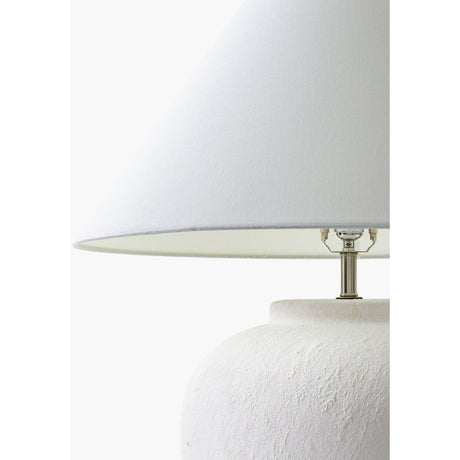 Modern European furniture - Cream Ceramic Accent Table Lamp - www.oroa.com