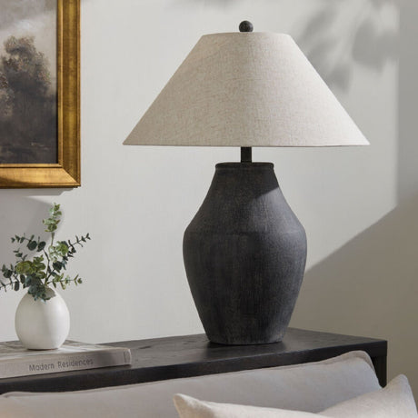 Modern European furniture - Textured Ceramic Accent Table Lamp - www.oroa.com