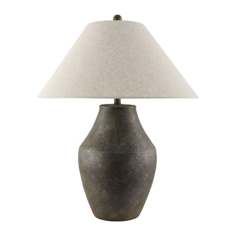Modern European furniture - Textured Ceramic Accent Table Lamp - www.oroa.com