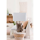 Modern European furniture - Organic Wooden-Look Table Lamp - www.oroa.com