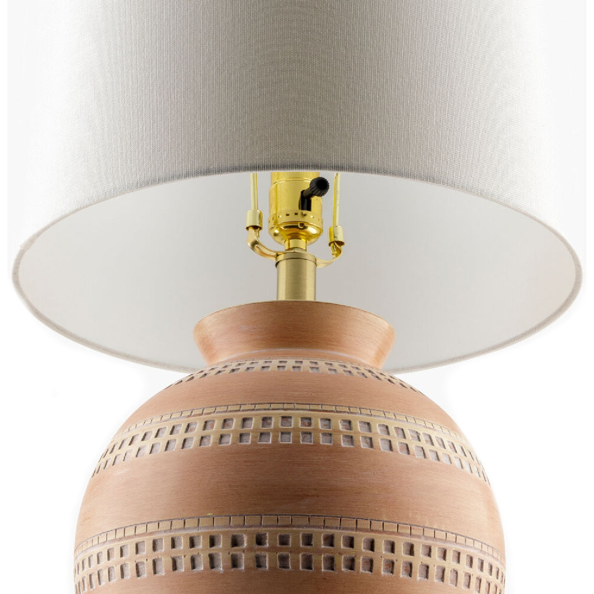   Painted Round Base Table Lamp | Oroa.com